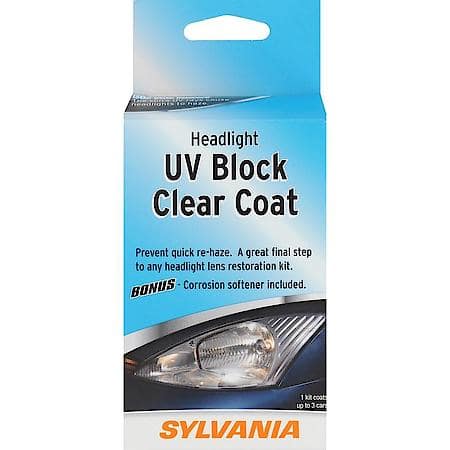 Headlight UV Black Clear Coat Kit